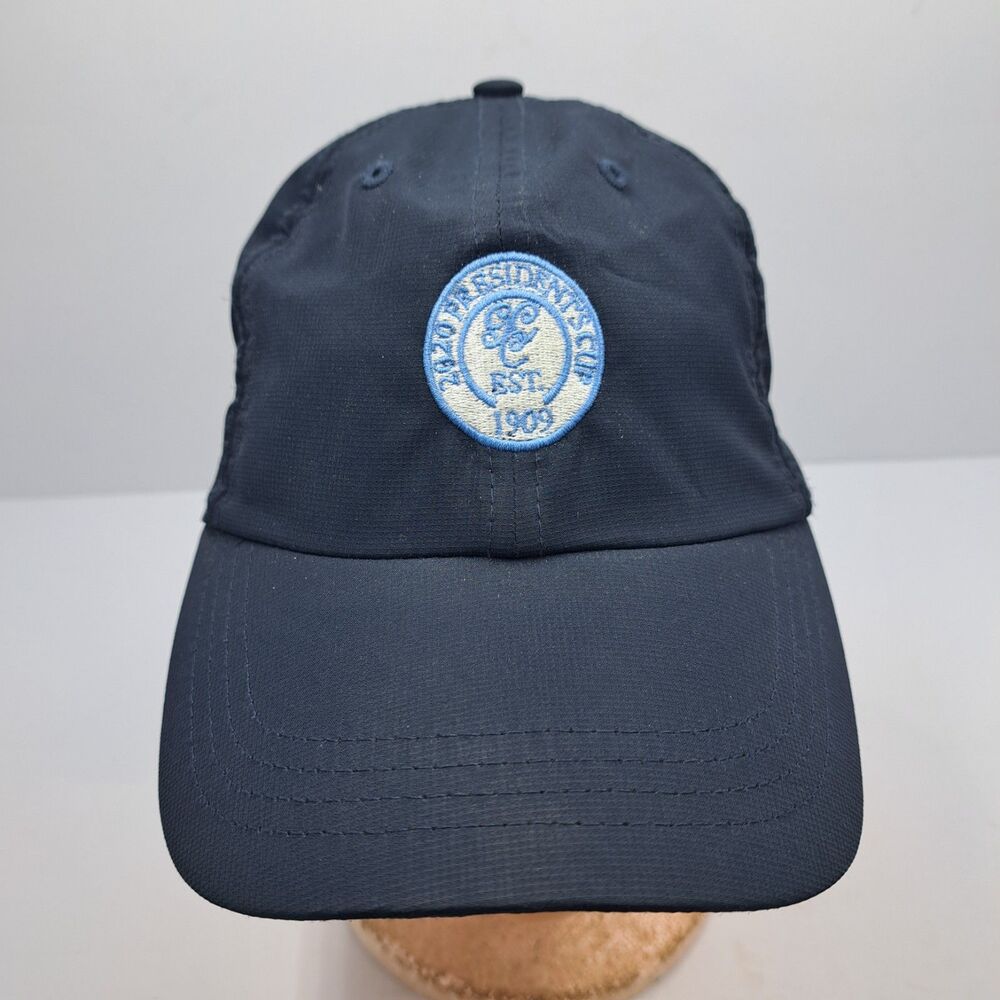 2020 Presidents Cup Hat Ouray Sportswear Navy Blue Lightweight Golf Cap Strap